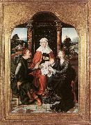 CLEVE, Joos van St Anne with the Virgin and Child and St Joachim gh Spain oil painting artist